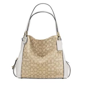 🤩🌟 COACH Light Khaki/Chalk Shoulder Tote Handbag 🌟🤩